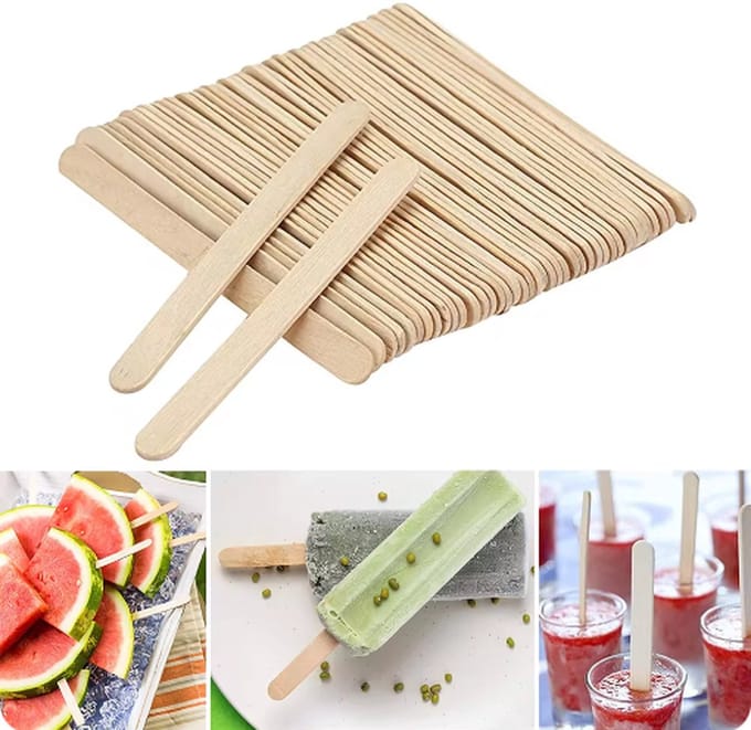 Scoby - IJsstokjes Knutselset - 100 Stuks - Creatief - Craft Sticks - Houtkleurig