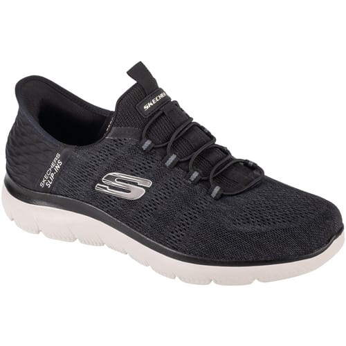 Skechers Slip-ins: Summits Key Pace heren sneakers zwart wit - Maat 45 - Extra comfort - Memory Foam
