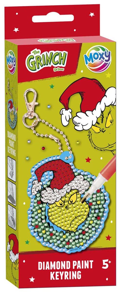 Creative Craft Group Diamond Painting sleutelhanger The Grinch kerst.