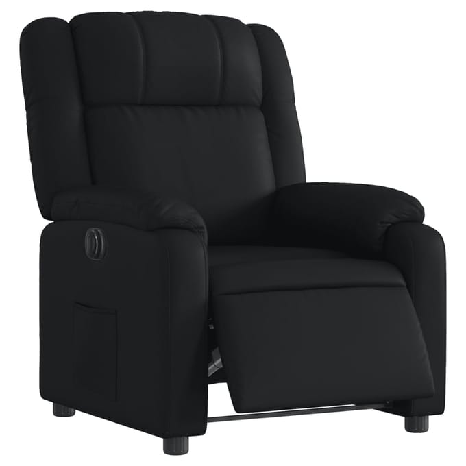 vidaXL - Fauteuil - elektrisch - verstelbaar - kunstleer - zwart