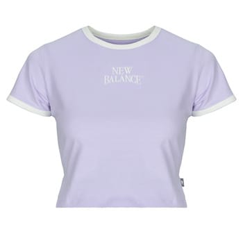 T-shirt Korte Mouw New Balance LINEAR HERITAGE RINGER TSHIRT