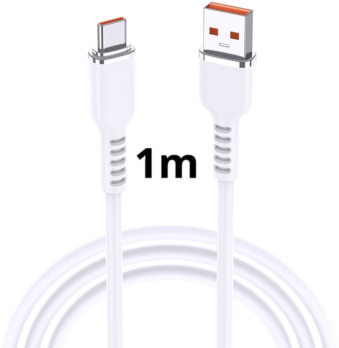 Ntech USB C Kabel –1M usb c naar USB A kabel 60W - Wit