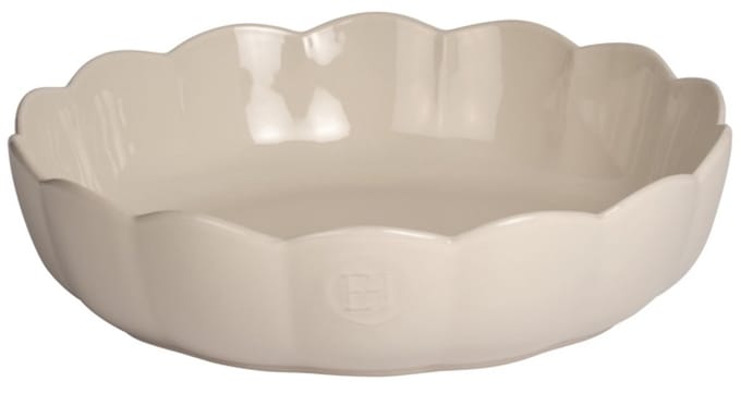 Emile Henry Madeleine Schaal rond gegolfd - Ø270mm - H 65mm - Argile