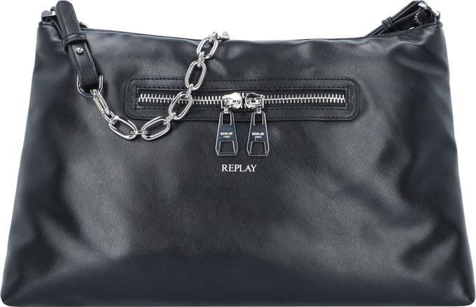 REPLAY Schoudertas Shoulder Bag Black Zwart