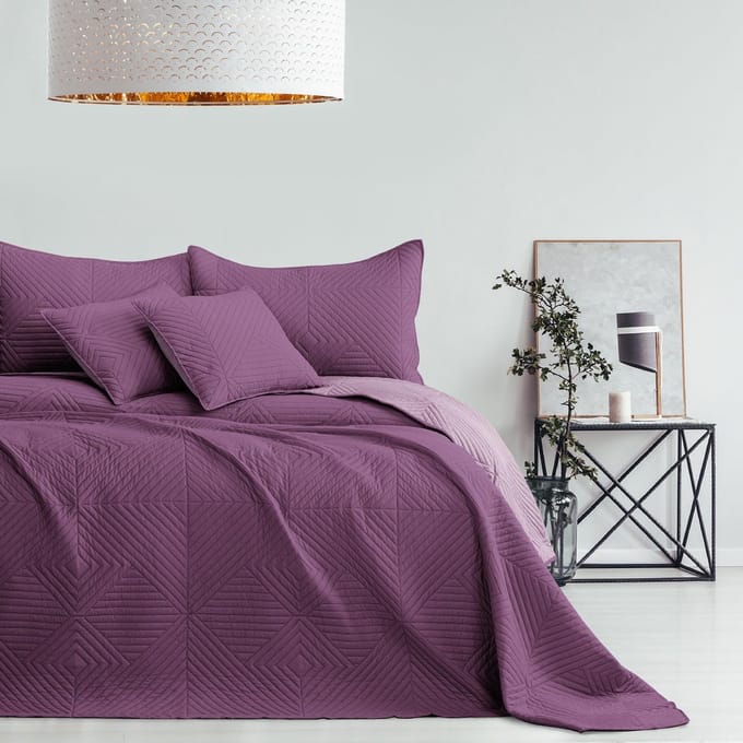 paars lila 240x260 bedsprei tweezijdig ultrasonic quilten polyester Softa