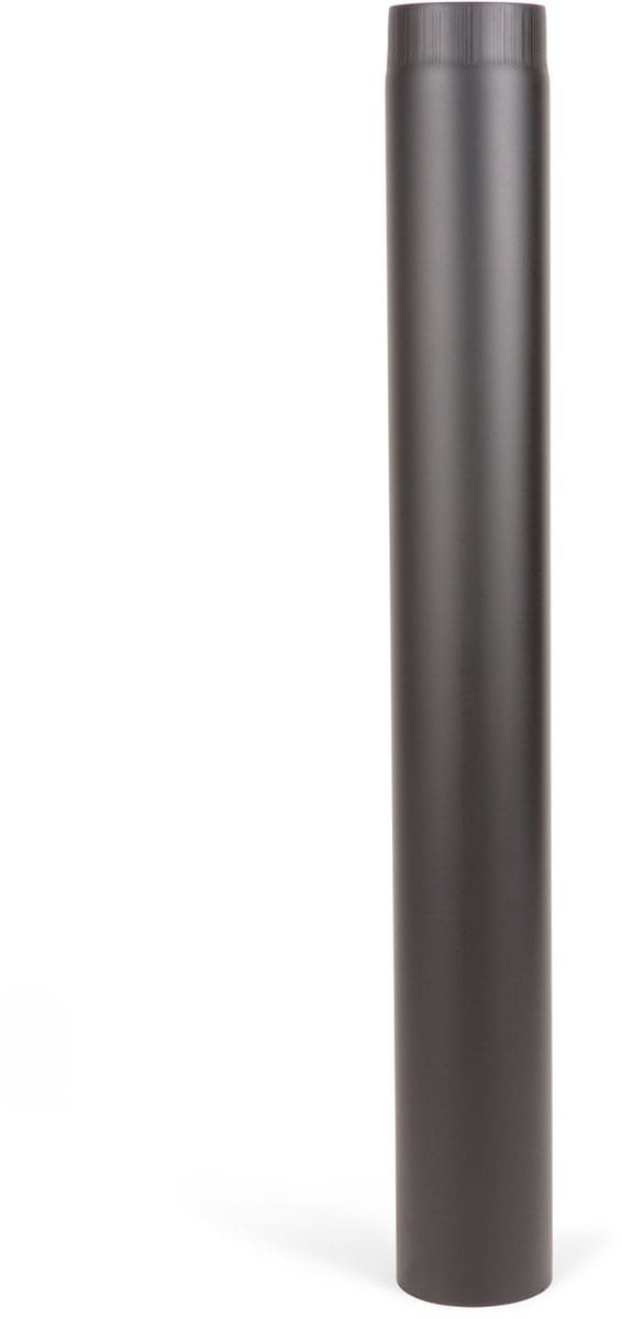 Kachelpijp 1000mm Ø150 2mm zwart