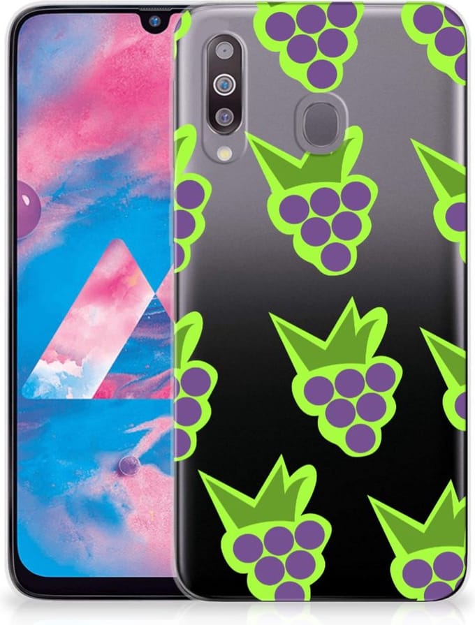 Samsung Galaxy M30 Siliconen Case Druiven