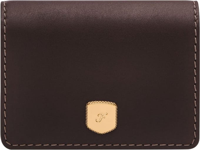 FOSSIL Portemonnee Lennox Small Flap Wallet Mink Donkerbruin