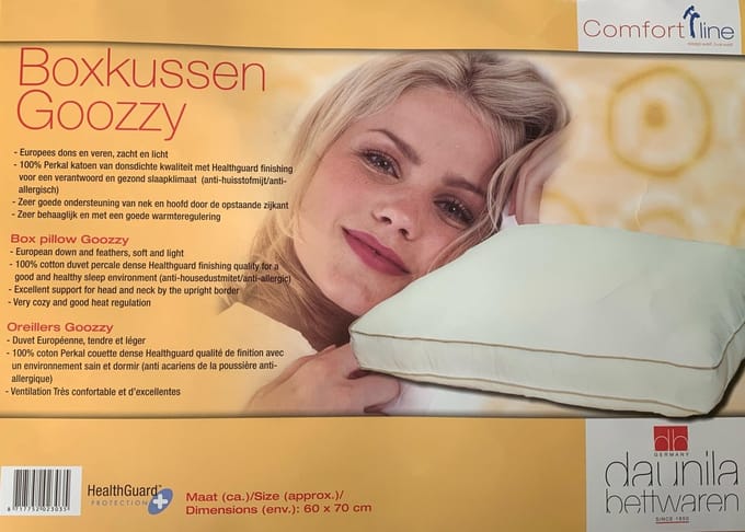 Groozzy Boxkussen - 15% Dons - 60x70cm