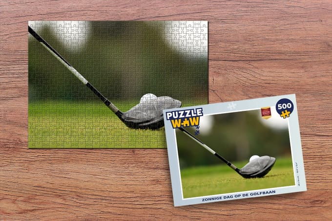 Puzzel Zonnige dag op de golfbaan - Legpuzzel - Puzzel 500 stukjes