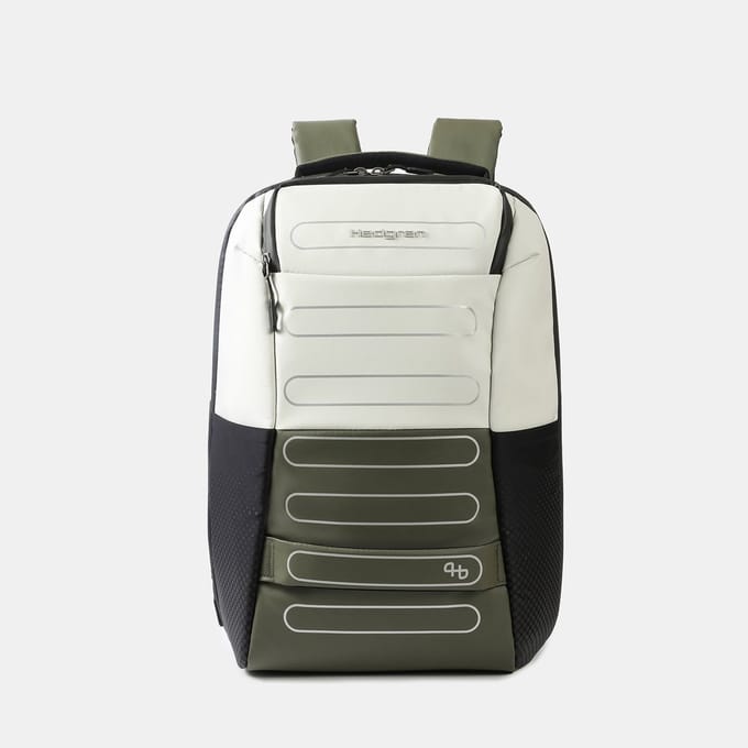 Hedgren Handle L P Rugzak 15,6 inch met 2 compartimenten en RFID-bescherming – Groot – Grey/Olive