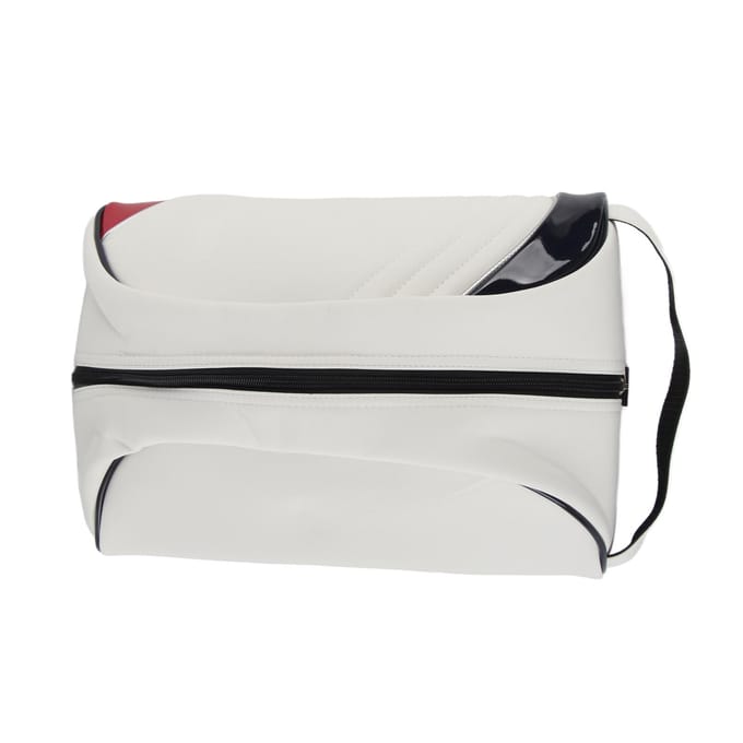 PU Leer Golfschoen Draagtas Thuis Reizen Stofdichte Opbergtas Accessoiretas Wit white
