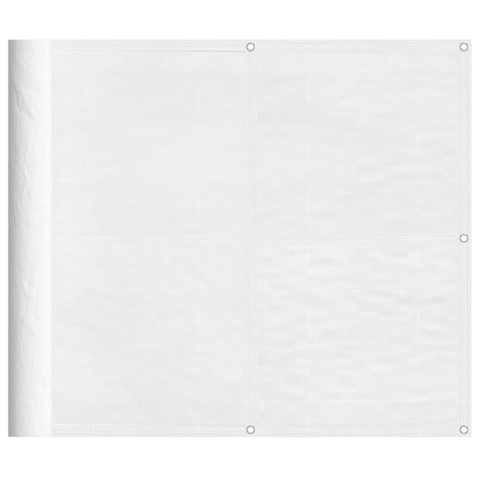 vidaXL - Balkonscherm - 90x800 - cm - 100% - oxford - polyester - wit