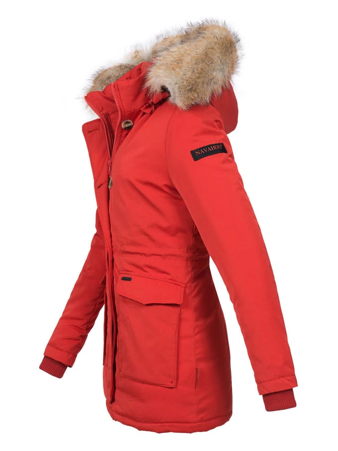 Navahoo Dames Winterjas Schneeengel – Warm, Waterafstotend & Met Afneembare Bontkraag