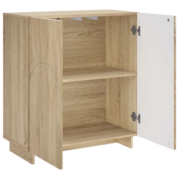 vidaXL - Dressoir - Sonoma - Eiken - 67 - x - 34,5 - x - 75 - cm - Bewerkt - hout