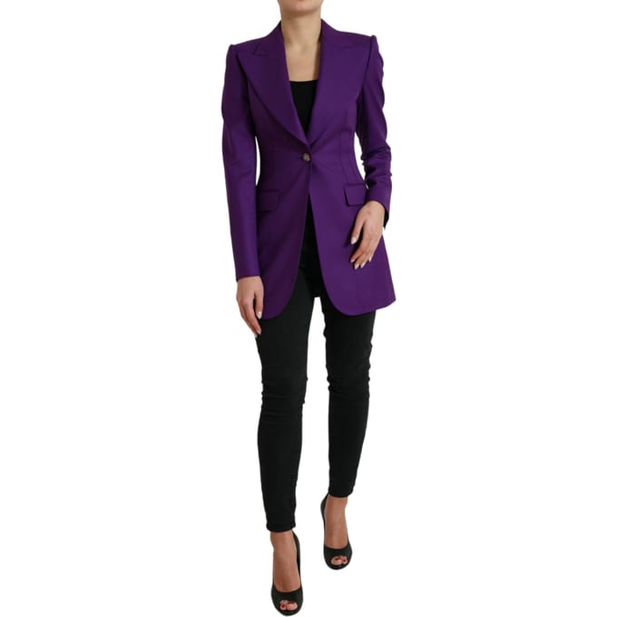 Paarse Blazer Met Tailored Fit