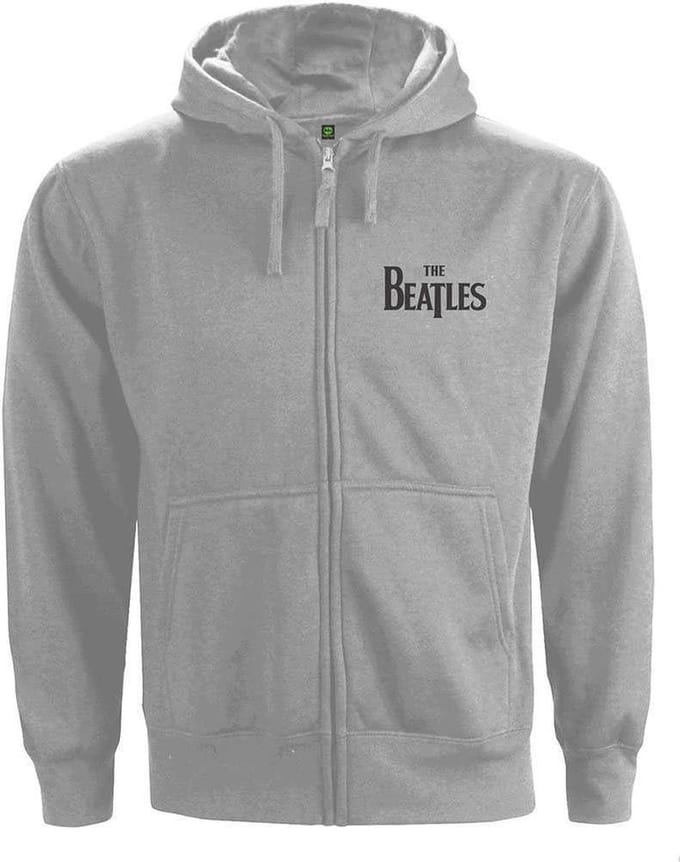 The Beatles - Drop T Logo Vest met capuchon - M - Grijs