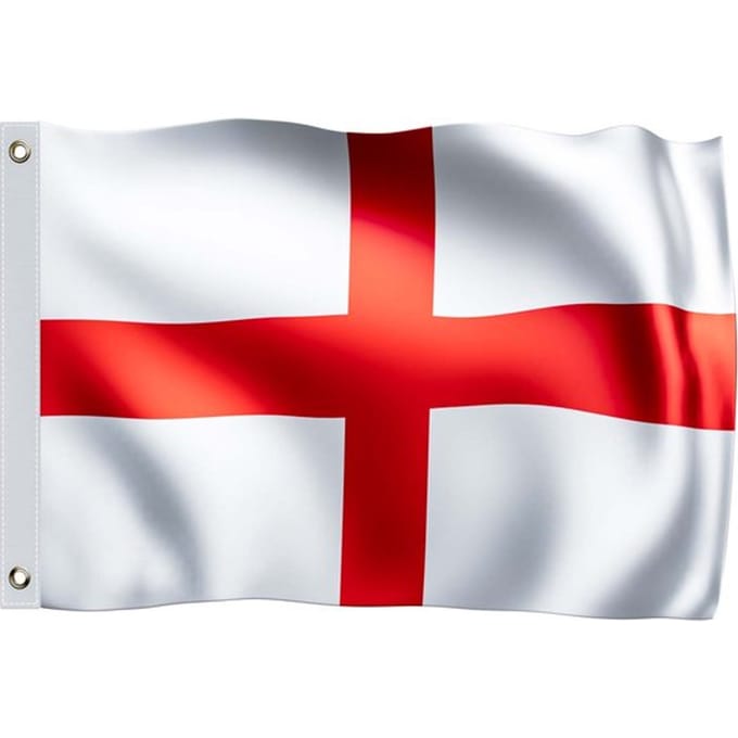 Monzana Vlag Engeland - Metalen Ringen - 150x90cm - Polyester