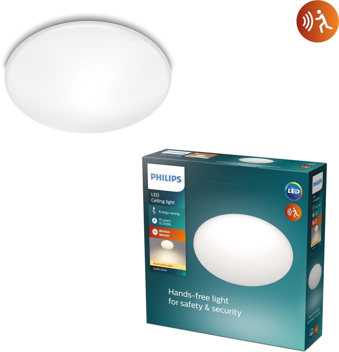 Philips Shan plafonnière - met sensor - warmwit licht - 12 W