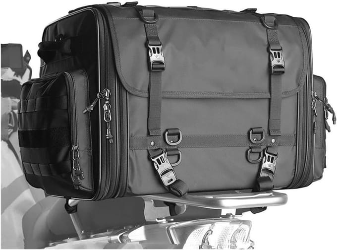 Motorfiets Zadeltas - Motor Bagage - Motor Reizen - Waterdicht Uitbreidbaar - Grote Capaciteit - Zwart