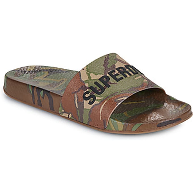 Teenslippers Superdry Camo Print Pool Slide
