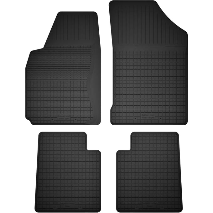 Wielganizator BasicProtect Serie - Rubber Autovloermatten - Citroen Xantia 1993-2001 - 1,5 cm Rand - Set van 4