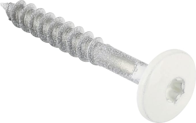 Schroef voor Trespa - rvs - wit - 4.8 x 38 mm - Normaal (10 stuks)