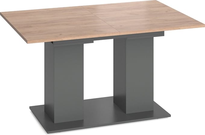 Vicco Eettafel Dix, Antraciet, 140-180 x 90 cm