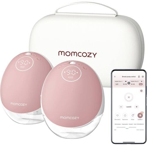 momcozy M9 Mobile Breast Pump Double Wit, Pink