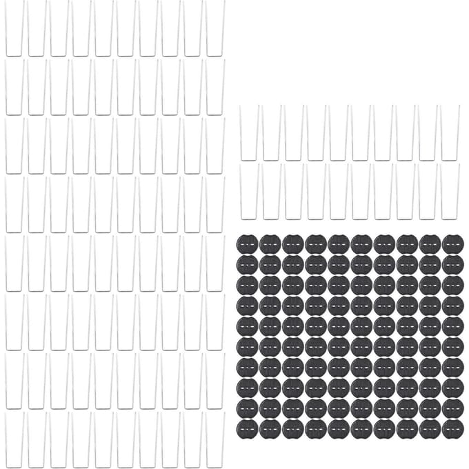100 stuks Grondpen U-vormig Warm gegalvaniseerd staal Grondpin Landschapspieken met buffer