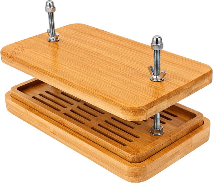 Purepeak Tofu Pers - Tofu Press - Bamboe - 22 x 11.5 cm