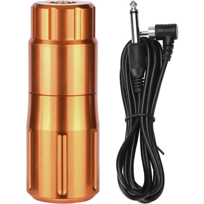 ATOMUS Aluminium Rotary Tattoo Pen Korte Penstyle Tattoo Machine Shader Liner Motorvermogen oranje