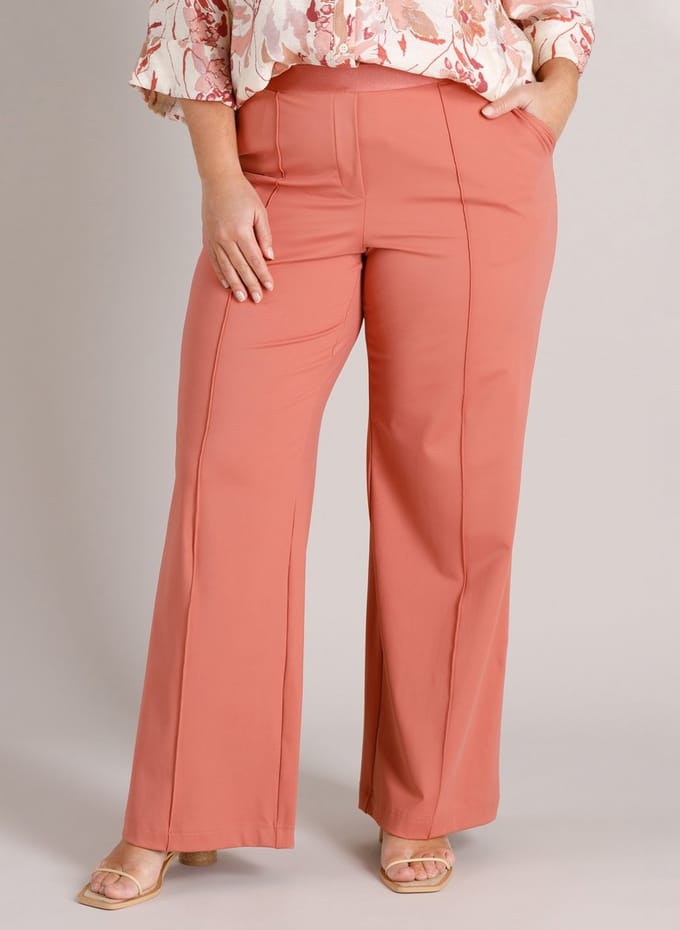 YEST CURVE Robin Essential Bottoms - Dark Terra - maat W0(46) / L32