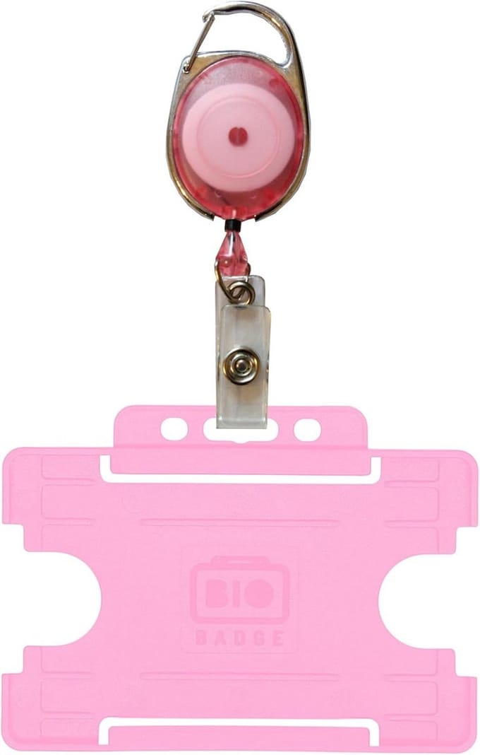 Badgehouder met Yo Yo Clip en ID-Kaarthouder - Diverse Kleuren