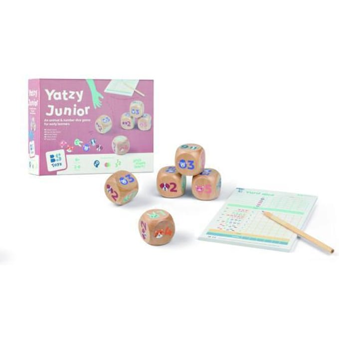 BS Toys Yatzy Junior GA522 – Dobbelspel voor Kinderen met Scoreblok