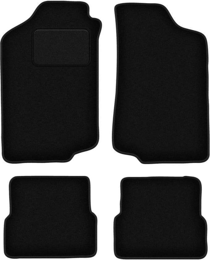 Zwarte veloursmatten voor: Volkswagen Golf II hatchback (1983-1992)