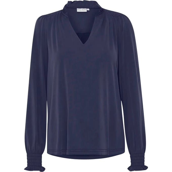 V-hals blouse voor dames Pulz Jeans Lippa