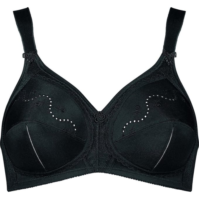 Triumph - Doreen+Cotton 01 N - BLACK - Vrouwen - Maat E95