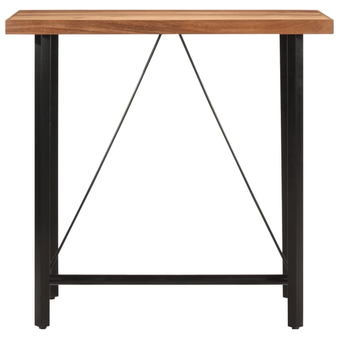 vidaXL - Bartafel - 110x55x107 - cm - massief - acaciahout - en - ijzer
