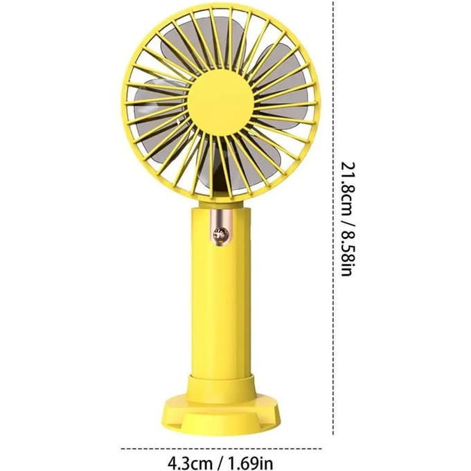 Draagbare Mini Ventilator 3 Snelheden Oplaadbare Handheld Bureau Koelventilator Elektrische Ventilator Perfecte Reis Camping Draagbare Ventilator Voor kamperen