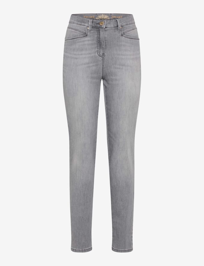 Raphaela by Brax Dames Jeans  Style LUCA GREY USING & BUFFIES, denim mediumgrijs, maat 40K