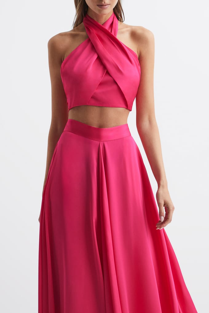 Reiss Ruby Halter Tank — Cropped Fit Taglia: 12 | Canottiere Outlet | Donna