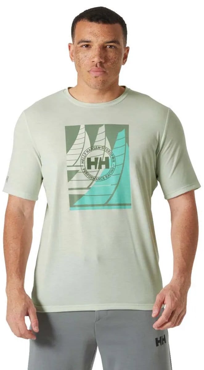 Helly Hansen Race Sailing T-shirt Met Korte Mouwen Groen 2XL Man