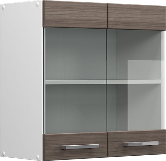 Vicco R-Line Glazen keukenkast – 60 cm Edel grijs