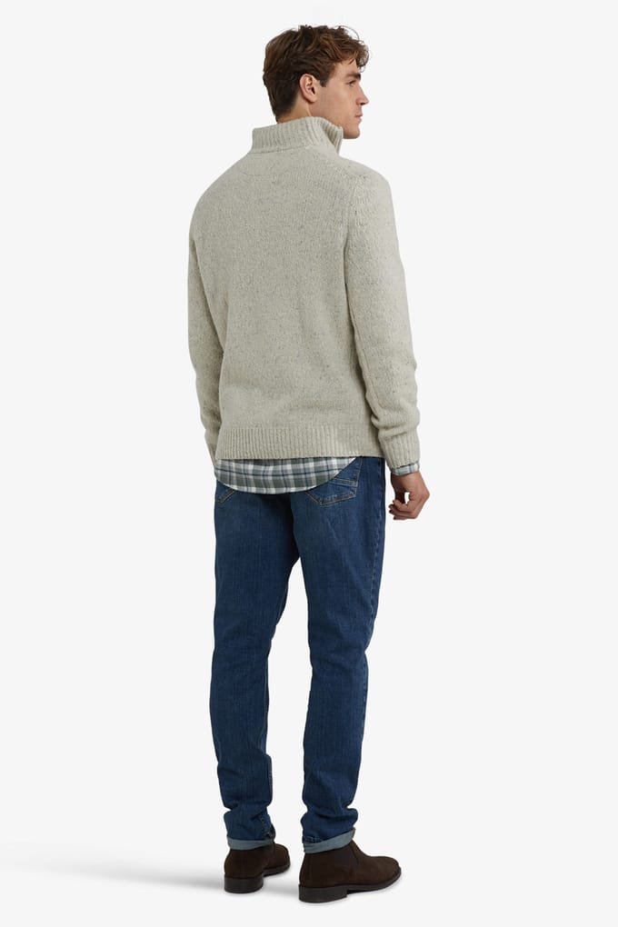 McGregor Zip Mock Fishermans Sweater Off White Taglia: XXL | Maglioni a maglia Outlet | Uomo | Bianco