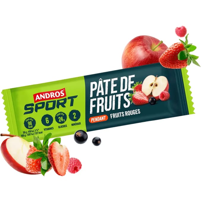 Pâte de fruits Andros Sport Fruits Rouges