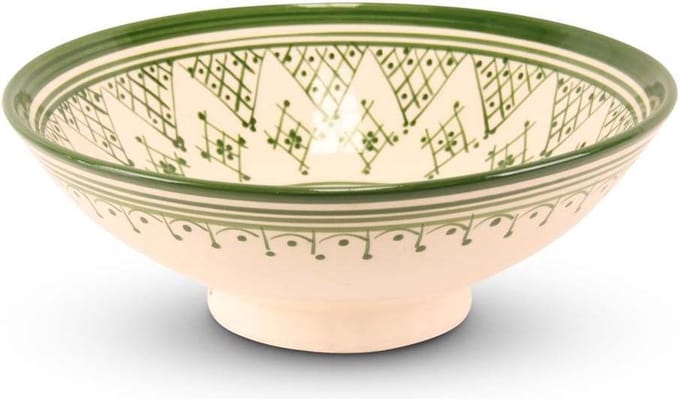 Safaary - Marokkaanse Schaal Groen Zerbia Mya Ø 25 x 10cm