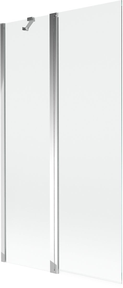 Mexen Mist dubbele badwand 100 x 150 , transparant, chroom - 8A9-100-011-01-00