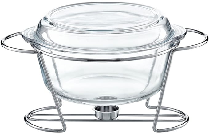 Ambition Saule Ovenschaal Rond met Warmer 4L