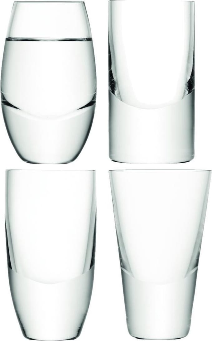 L.S.A. Lulu Vodkaglazen - Transparant - Set van 4 Stuks